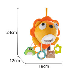 WOOPIE Baby Plush Lion Interactive Musical Cuddly Toy with Pendants and Teethers