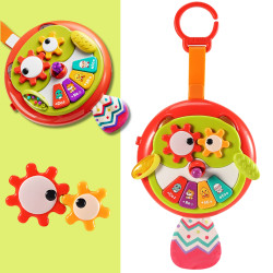 WOOPIE BABY Interactive Owl Piano Toy with Rustling Tail