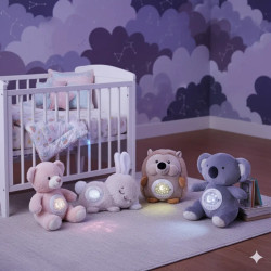 WOOPIE BABY Polar Bear Cuddly Toy with Projector and Soothing Sounds 15 Melodies