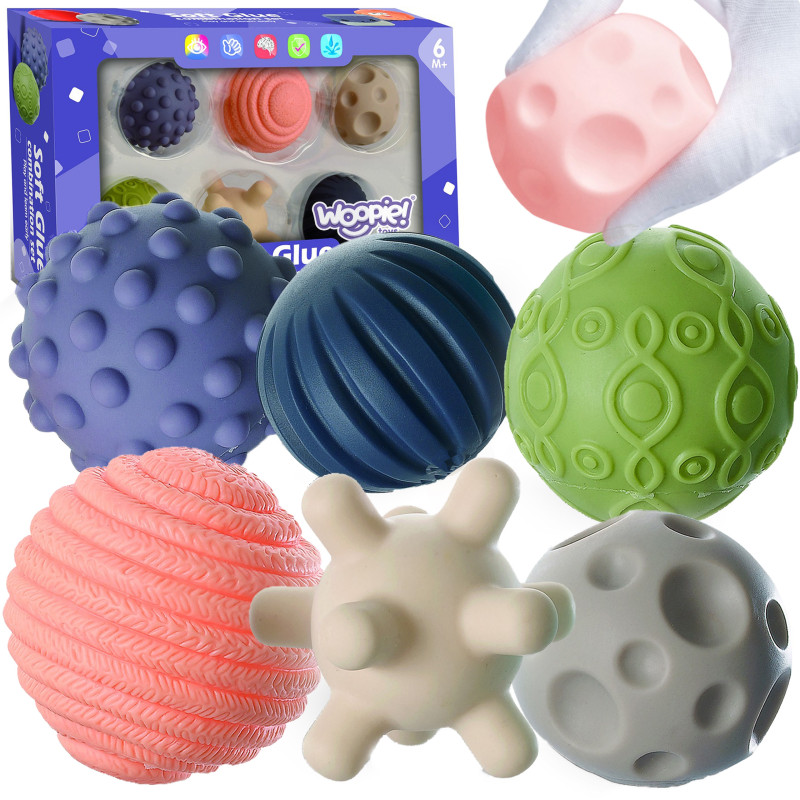 WOOPIE BABY Sensory Squeeze Blocks 6 pcs.