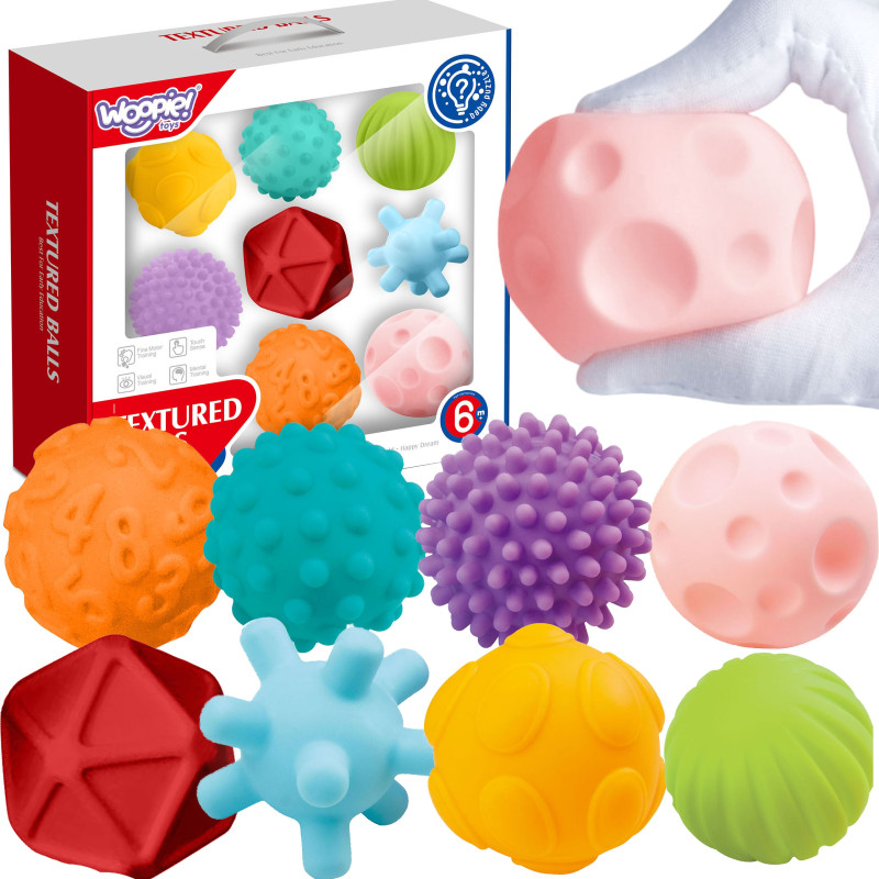 WOOPIE BABY Sensory Squeeze Blocks 8 pcs.