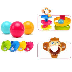 WOOPIE BABY Ball Track Spiral Set + 3 Balls