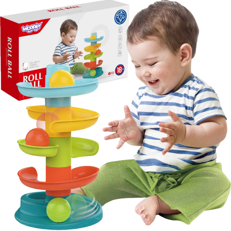 WOOPIE BABY Ball Track Spiral Set + 3 Balls