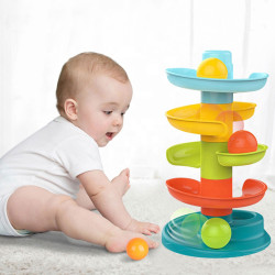 WOOPIE BABY Ball Track Spiral Set + 3 Balls