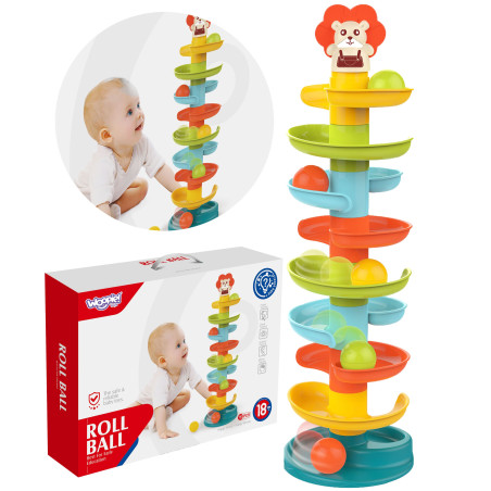 WOOPIE BABY Ball Track Spiral Set + 6 Balls