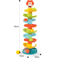 WOOPIE BABY Ball Track Spiral Set + 6 Balls