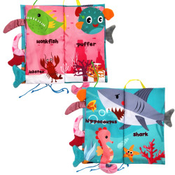 WOOPIE BABY Fabric Book with Sea Animal Tails