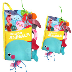 WOOPIE BABY Fabric Book with Sea Animal Tails