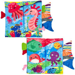 WOOPIE BABY Rustling Fabric Book with Sea Animal Tails