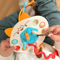 WOOPIE BABY Montessori Sensory Toy Teether Rattle Multifunctional Fox