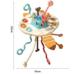 WOOPIE BABY Montessori Sensory Toy Teether Rattle Multifunctional Fox