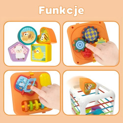 WOOPIE Educational Cube Sorter 4 in 1 Shapes 18m+