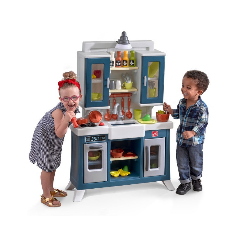 STEP2 Modern Realistic Kids Kitchen with Lots of Accessories
