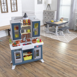 STEP2 Modern Realistic Kids Kitchen with Lots of Accessories
