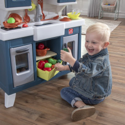 STEP2 Modern Realistic Kids Kitchen with Lots of Accessories
