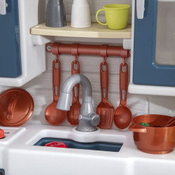 STEP2 Modern Realistic Kids Kitchen with Lots of Accessories