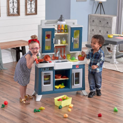 STEP2 Modern Realistic Kids Kitchen with Lots of Accessories