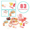 WOOPIE Cutting Birthday Cake Candles Kettle Cutlery + 83 pcs.