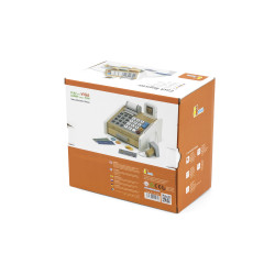 VIGA Wooden Cash Register Gray and White