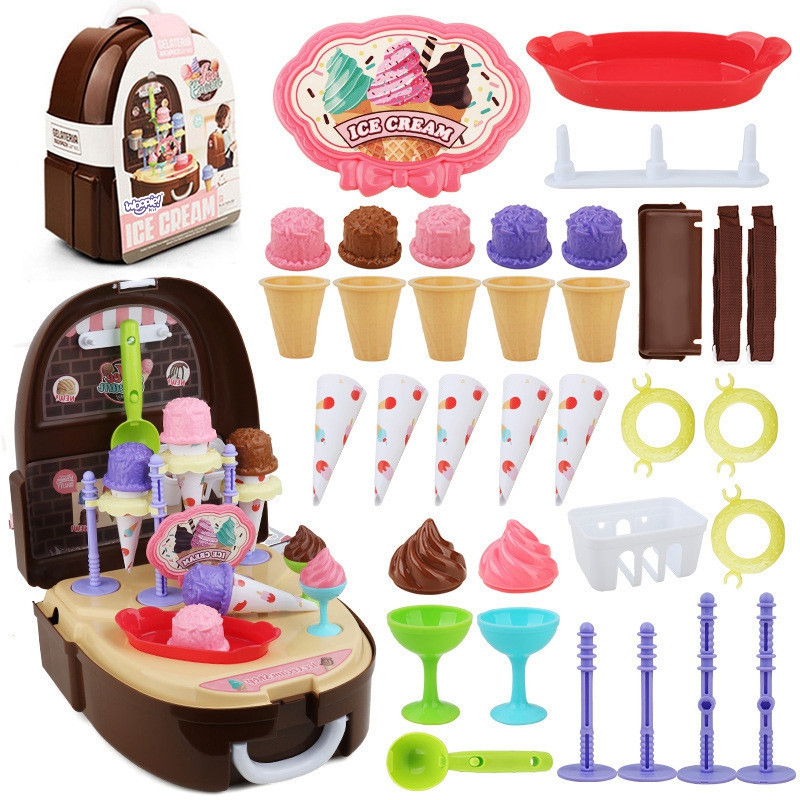 WOOPIE Little Chef Set Ice Cream Shop in a Backpack 36 pcs.