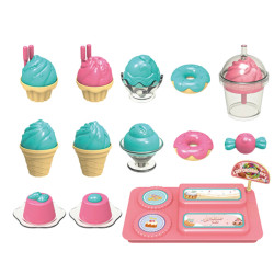 WOOPIE Ice Cream Parlor 2 in 1 Suitcase 16 pcs.