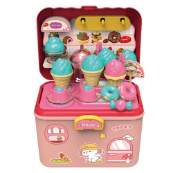 WOOPIE Ice Cream Parlor 2 in 1 Suitcase 16 pcs.
