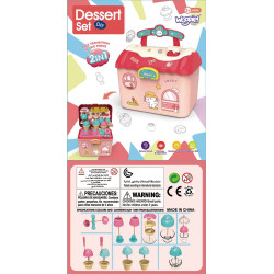WOOPIE Ice Cream Parlor 2 in 1 Suitcase 16 pcs.