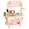 CLASSIC WORLD Wooden Ice Cream Parlor 3 in 1 Trolley 40 pcs.