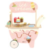 CLASSIC WORLD Wooden Ice Cream Parlor 3 in 1 Trolley 40 pcs.
