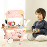 CLASSIC WORLD Wooden Ice Cream Parlor 3 in 1 Trolley 40 pcs.