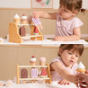 VIGA Wooden Ice Cream Shop Set with 6 Ice Creams