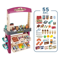 WOOPIE Ice Cream and Sweets Supermarket Light Sound + 55 Acc.