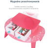 TOOKY TOY Pink Wooden Makeup Dressing Table with Mirror