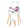 VIGA White Dressing Table + Salon-Style Accessories Set