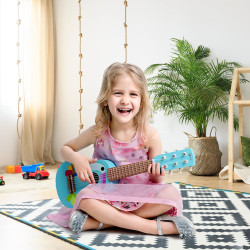 CLASSIC WORLD Wooden Guitar For Kids Toucan