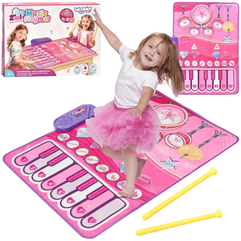 WOOPIE Large Musical Mat 2 in 1 Interactive Drums Piano