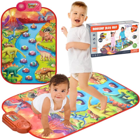 WOOPIE Large Musical Mat Piano XL Dinosaurs Interactive