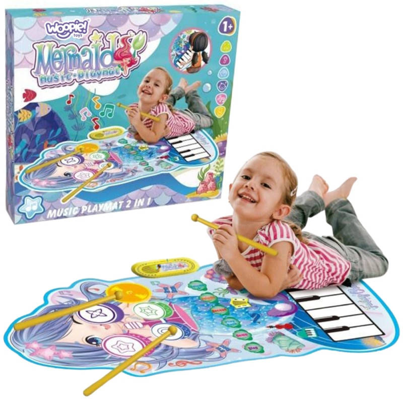WOOPIE Mermaid Musical Mat 2 in 1 Interactive Drums