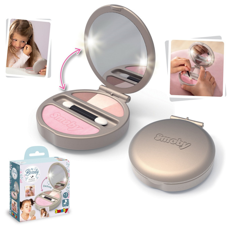 SMOBY My Beauty Compact Powder Compact with Mirror and Light