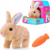 WOOPIE Bunny Interactive Plush Toy with Carrot Beige