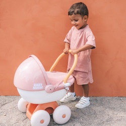 SMOBY Baby Nurse Deep Stroller with Plastic Canopy