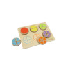 MASTERKIDZ Wooden Math Puzzle Fractions