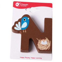 CLASSIC WORLD Wooden Letter N