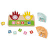 TOOKY TOY Wooden Educational Toy for Learning Finger Counting, Addition and Subtraction