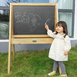 CLASSIC WORLD EDU Wooden Educational Chalkboard