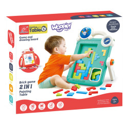 WOOPIE Double-Sided Drawing Board Tetris Game 2 in 1 Orange