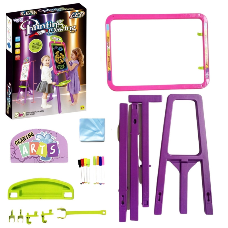 WOOPIE 3-in-1 Magnetic Dry Erase Board with Light Painting