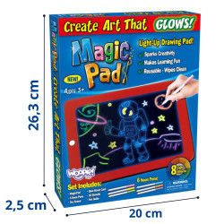 WOOPIE Magic Graphics Drawing Tablet Neon Colors