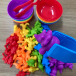 WOOPIE Montessori Educational Game Color Sorter Sea Land 64 pcs.