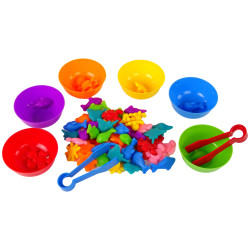 WOOPIE Montessori Educational Game Color Sorter Sea Land 64 pcs.